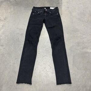 Rag & Bone Dre Black Capri Denim Jeans Women's Size 24 W2592K502KUR